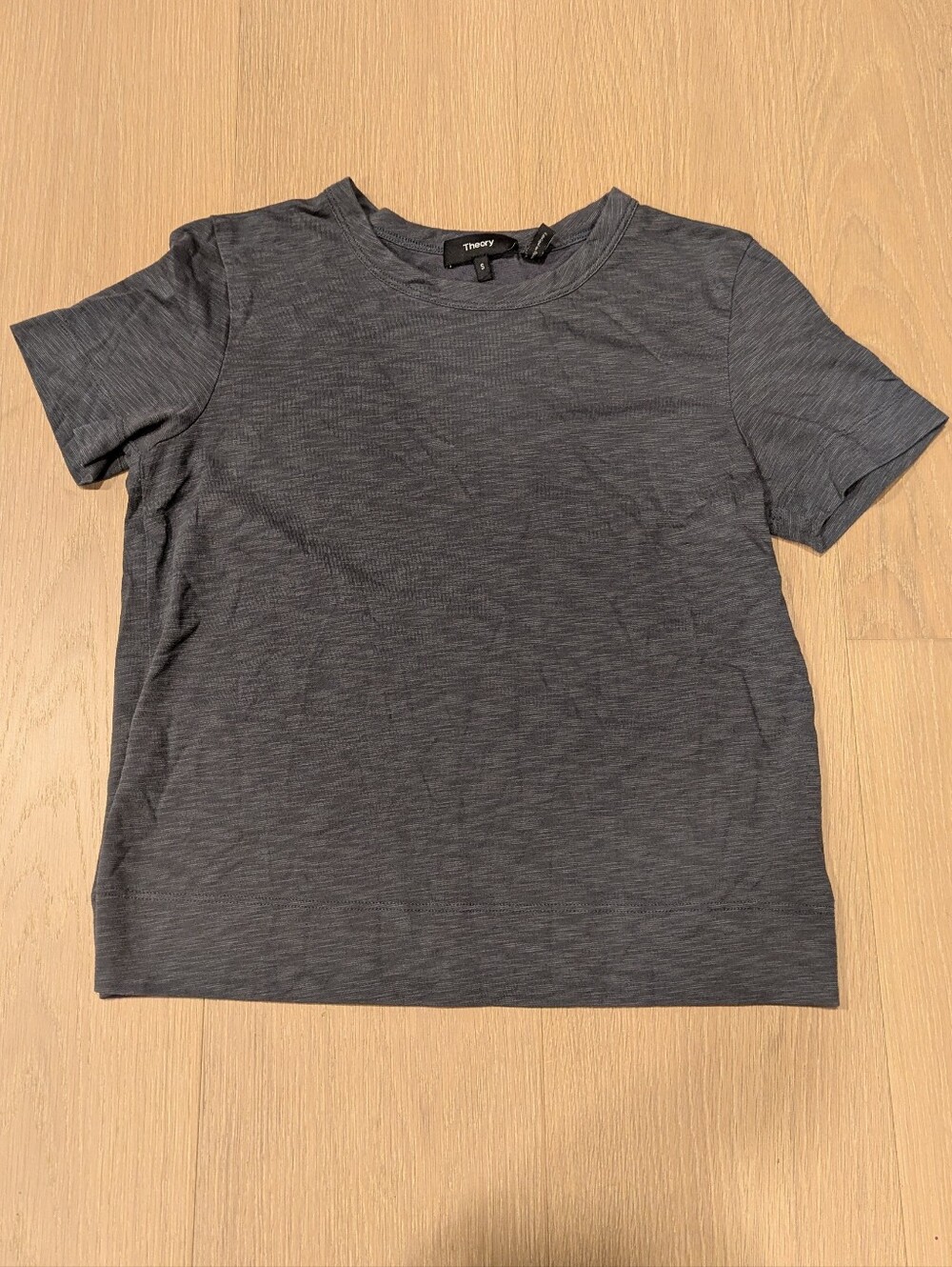 Theory Short Sleeve Tee in Charcoal